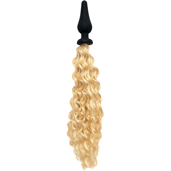 WhipSmart 4 Inch Blonde Pony Tail Plug