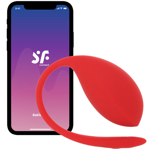 Satisfyer Shiny Petal Wearable Vibe in Red
