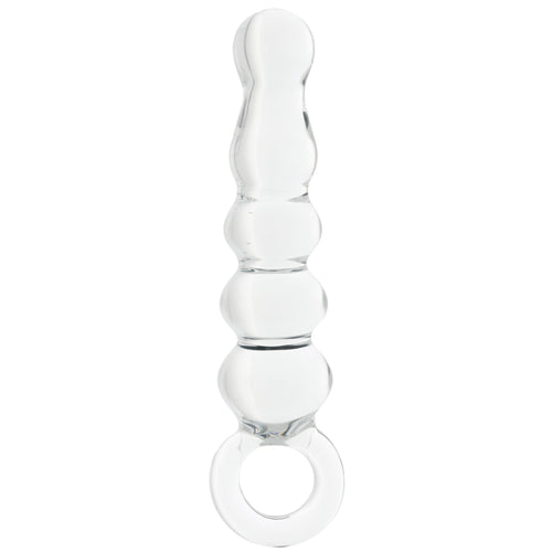 Clarity Hera's Tryst Beaded Glass Dildo