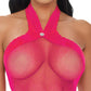 Electric Pink Halter Dress