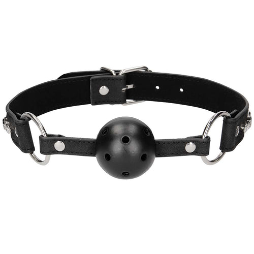 Ouch! Breathable Ball Gag with Diamond Studded Straps