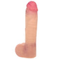 LoveBotz 12 Inch Cock Lock Dildo with Balls in Light