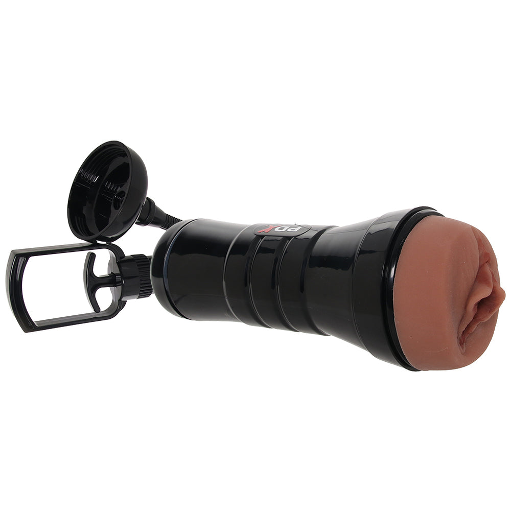 PDX Wet Pussies Super Sucker XXL Stroker in Brown