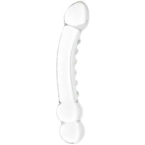 Clarity Celestial Ridge Double-Ended Glass Dildo