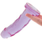 Crystal Jellies 7 Inch Realistic Dildo in Purple