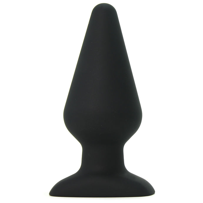 All About Anal Seamless Silicone 6 Inch Butt Plug in Black