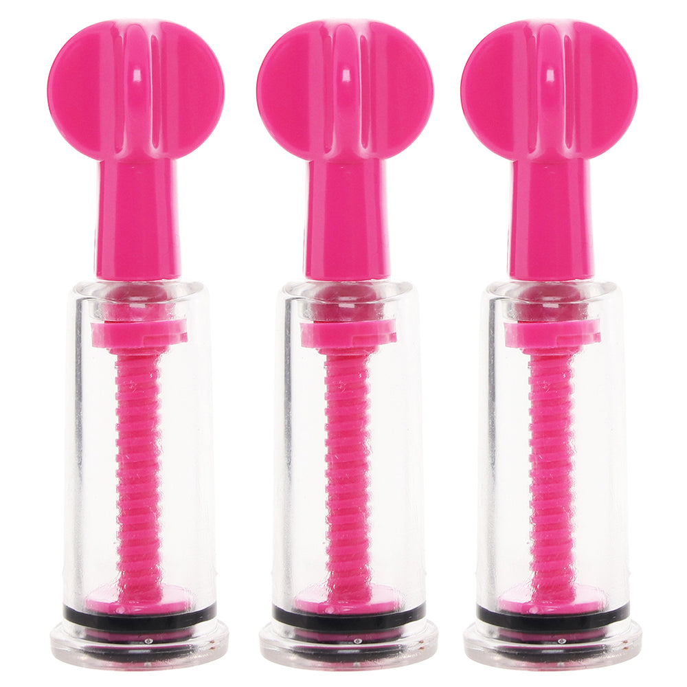 Size Matters MAXtwist Clit & Nipple Sucker Set in Pink
