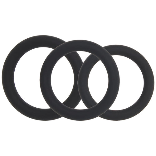 LEVELZ 3 Piece Classic Cock Ring Set in L-XXL