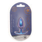 Ouch! Smooth Silicone 3.1 Inch Butt Plug in Metallic Blue