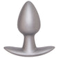 Ouch! Smooth Silicone 2.6 Inch Butt Plug in Gun Metal