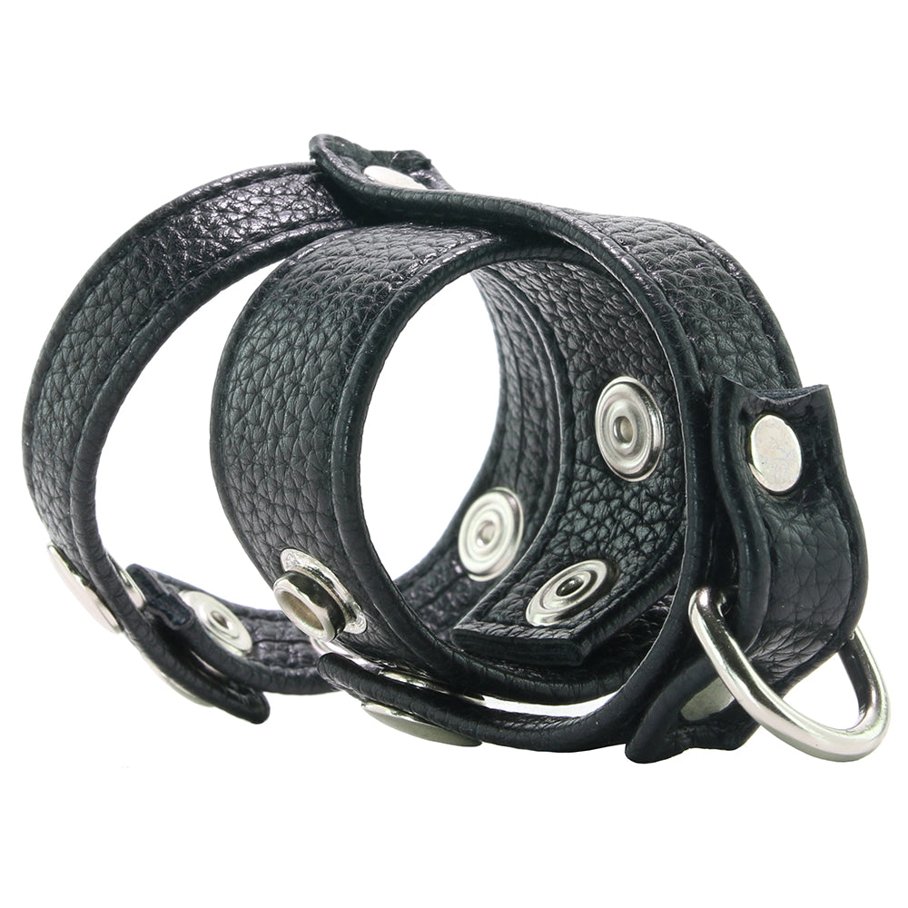 Blue Line Cock Ring with 1 Inch Ball Stretcher