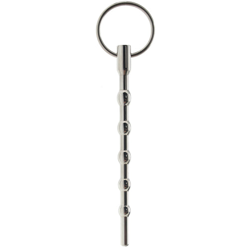 Blueline 4.5 Inch Stainless Steel Beaded Urethral Sound