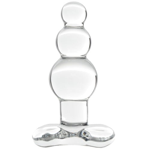 Clarity Utopian Reverie Beaded Glass Butt Plug