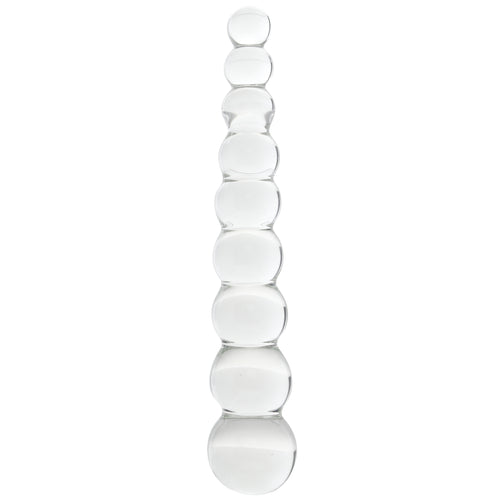 Clarity Elysian Pearls Beaded Glass Dildo