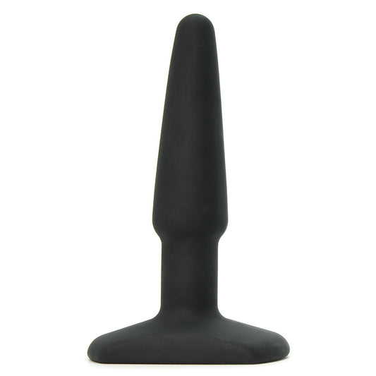 All About Anal Seamless Silicone 4 Inch Butt Plug in Black