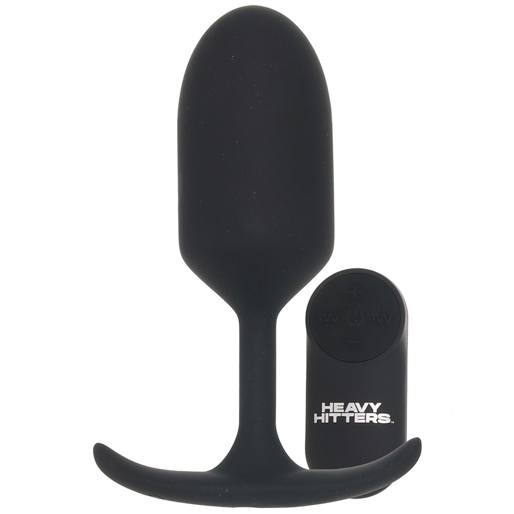 Heavy Hitters Weighted Silicone Anal Plug Vibe in XL