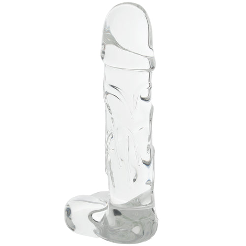 Clarity Seraphic Opus Realistic Ballsy Glass Dildo
