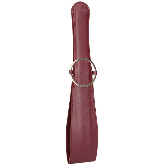 Ouch! Halo Belt Flogger in Burgundy