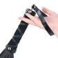 Leather Short Flogger in Black