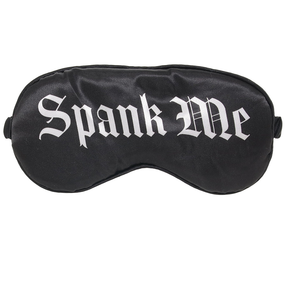 Ouch! Printed Satin Spank Me Blindfold