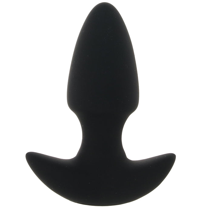 Bang! Thrusting & Vibrating Silicone Butt Plug in Black