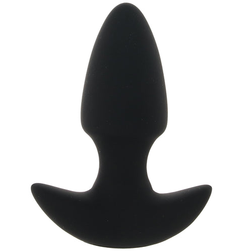 Bang! Thrusting & Vibrating Silicone Butt Plug in Black