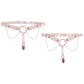 S&M Peaches 'n CreaMe Pearl Garters