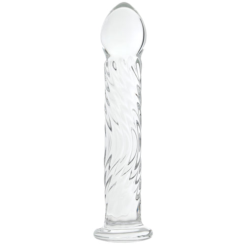 Clarity Seraphic Ripple Wavy Wonder Glass Dildo