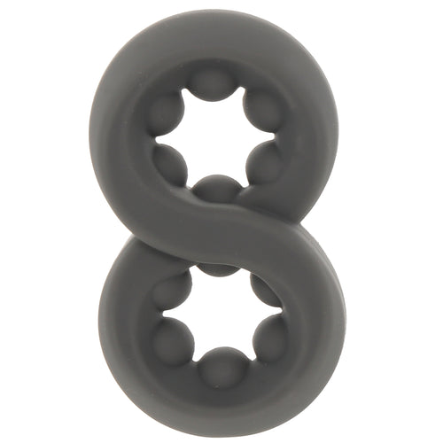 Alpha Liquid Silicone Beaded Crazy 8 Ring