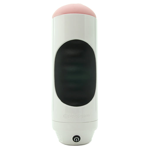 Mega Grip Squeezable Vibrating Pussy Stroker in White