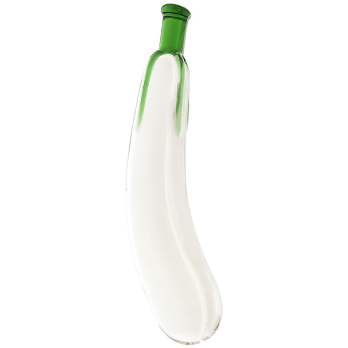 gläs Eggplant Ecstacy Glass Dildo