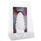 Crystal Jellies 7 Inch Anal Twist Butt Plug in Clear