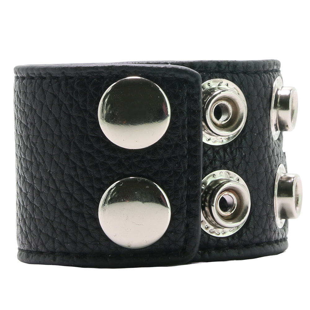 Blue Line 1.5 Inch Cock Ring with Ball Strap