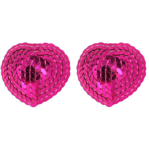 Nipple Couture Pink Sequin Heart Covers