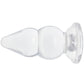 Crystal Jellies 6 Inch Double Pop Butt Plug in Clear