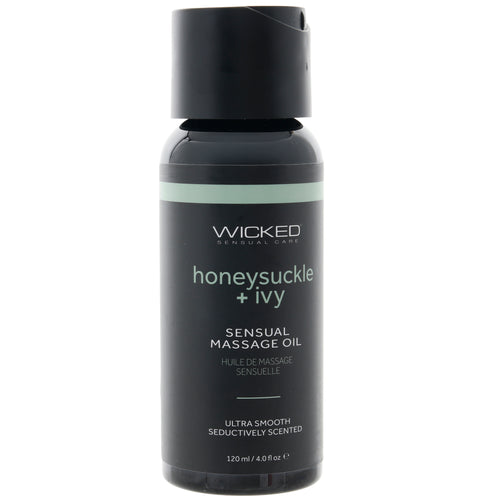 Sensual Massage Oil 4oz/120ml in Honeysuckle & Ivy