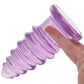 Crystal Jellies 6 Inch Anal Twist Butt Plug in Purple
