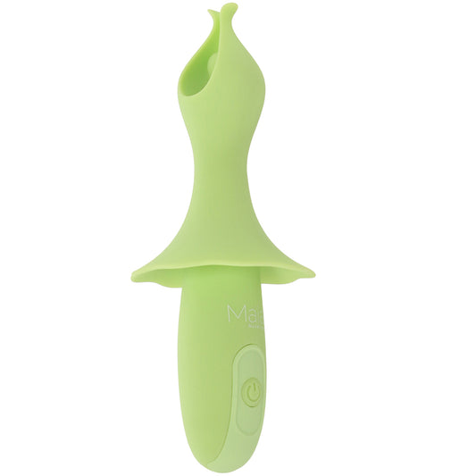 Sienna Fluttering Silicone Vibe in Green