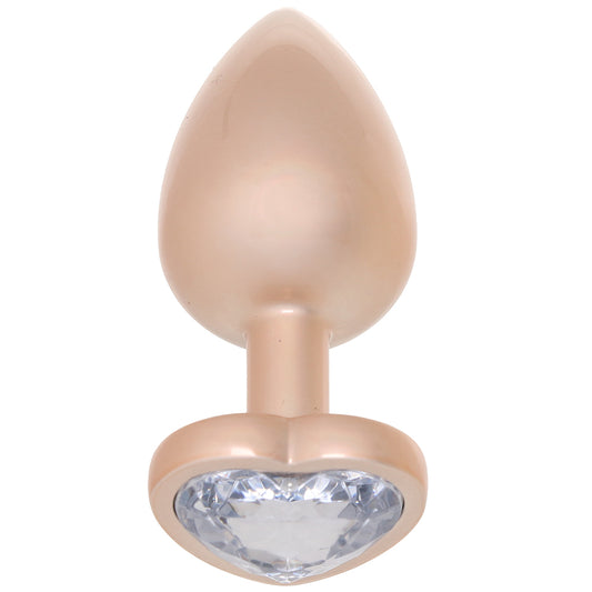 Booty Bling Gold Metal Jewelled Butt Plug in Large