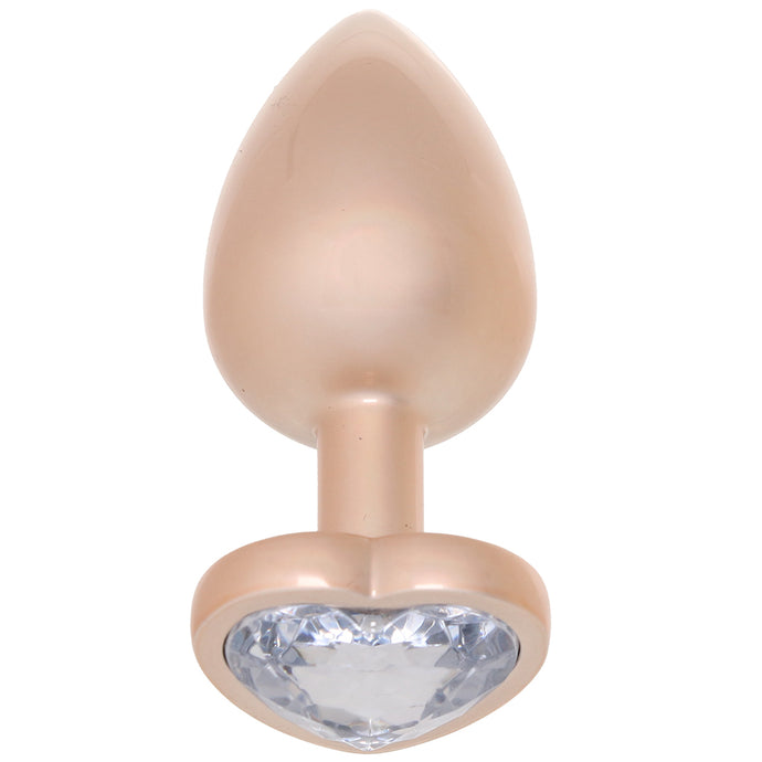 Booty Bling Gold Metal Jewelled Butt Plug in Large