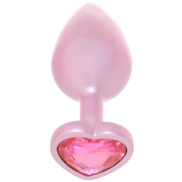 Booty Bling Pink Metal Jewelled Butt Plug in Medium
