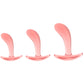 Crystal Jellies Curved Anal Trainer Set in Pink
