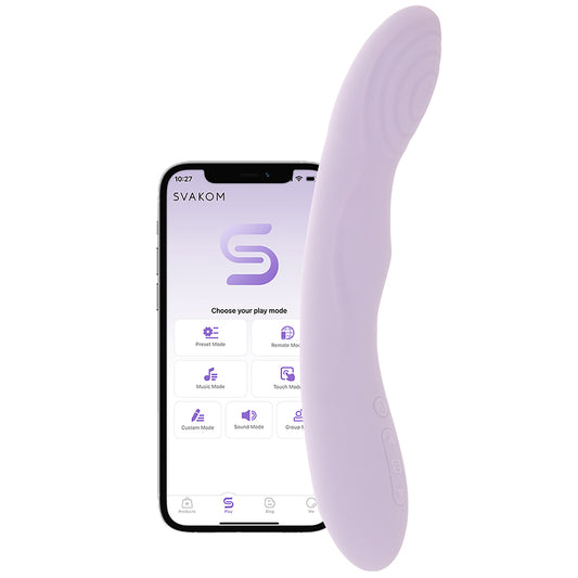 Selena Heating & Thrusting Vibe in Lilac