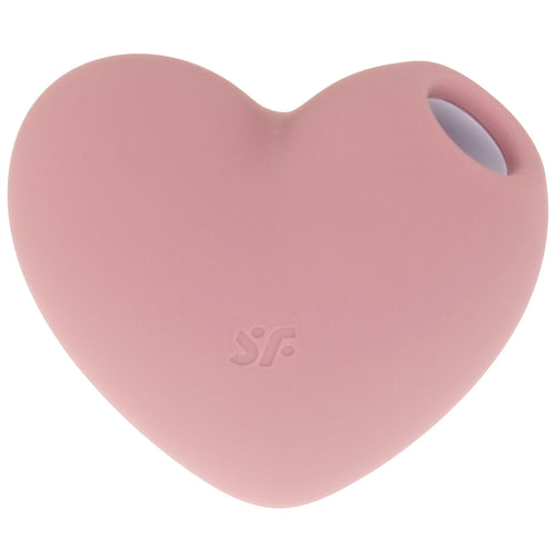 Satisfyer Cutie Heart Air Pulse Stimulator in Light Red