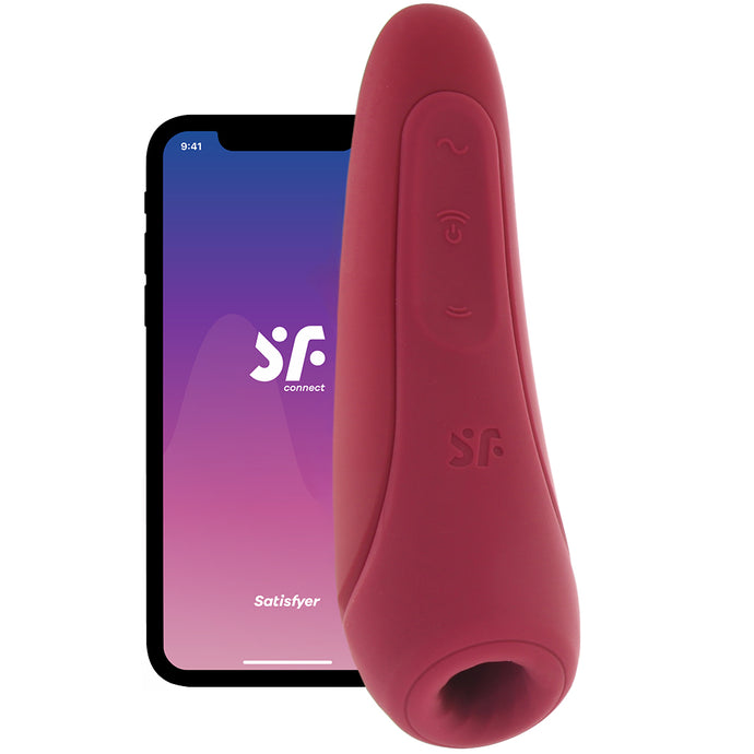 Satisfyer Curvy 1+ Air Pulse Stimulator in Rose Red