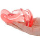 Crystal Jellies Curved Anal Trainer Set in Pink