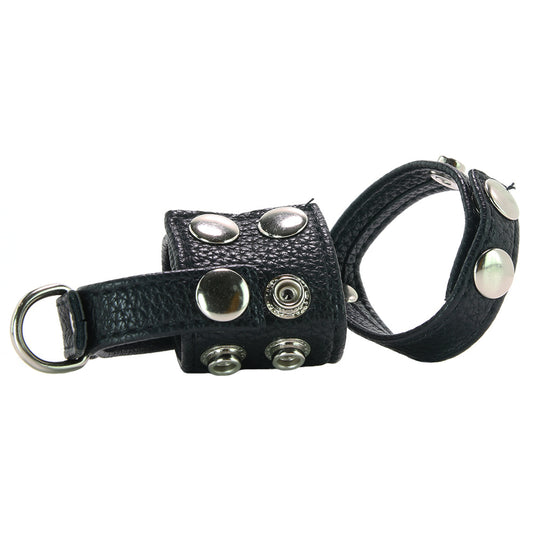 Blue Line 1.5 Inch Cock Ring, Ball Stretcher & Weight Ring
