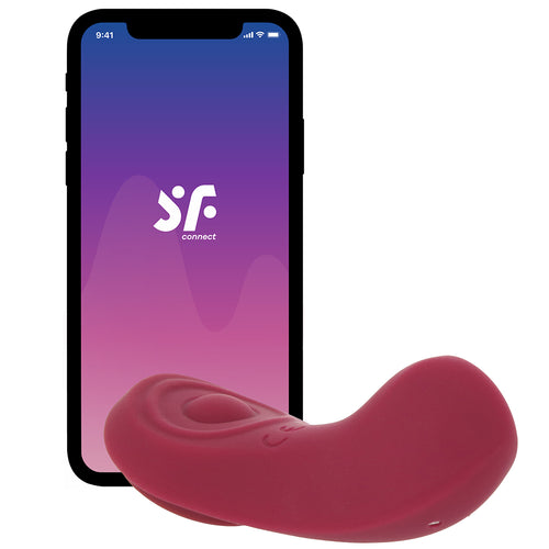 Satisfyer Sexy Secret Panty Vibe in Merlot