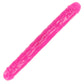 RealRock Glow In The Dark 15 Inch Double Dildo in Pink