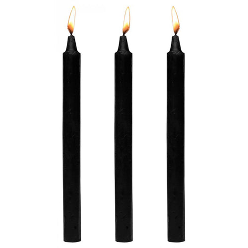 Master Series Dark Drippers Candle Set of 3 in Black